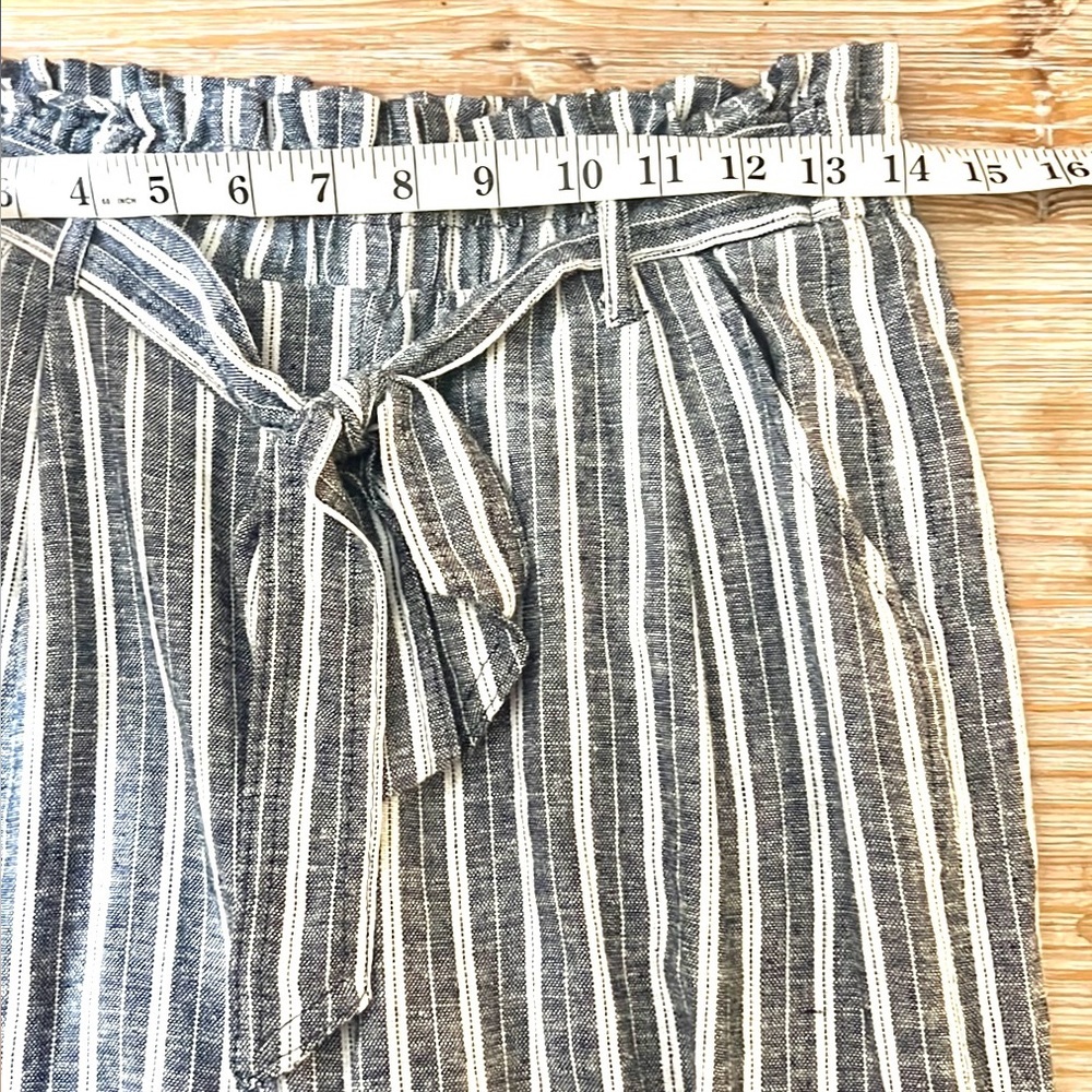 Lovecrazy,Soft Striped Linen-Blend, Wide-Leg Palazzo Pant,Excellent Cond.,Size S - Picture 9 of 11